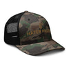Hater Proof Camouflage trucker hat (GOLD LETTERS)