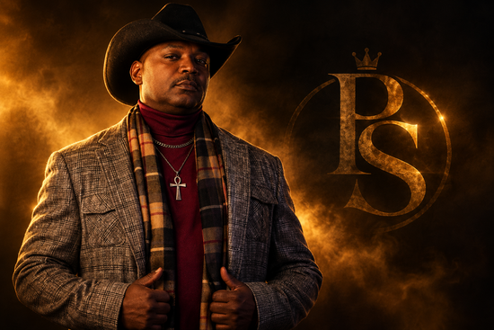 Psway - artist photo with PS monogram