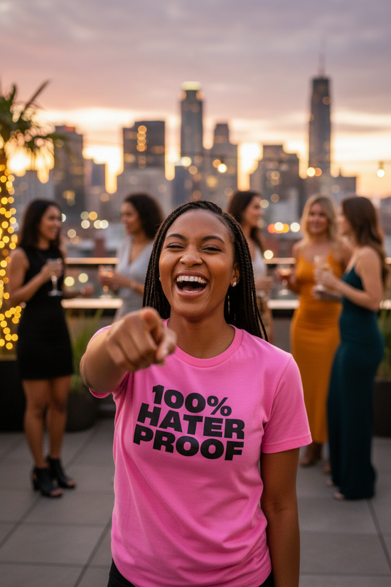 100% HATER PROOF Unisex T-Shirt