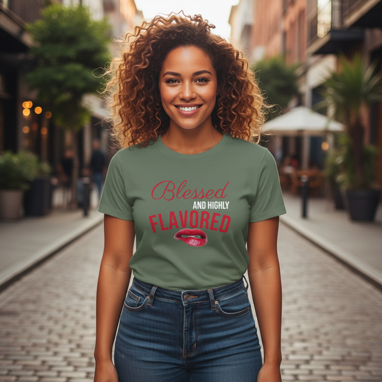 BLESSED Women’s high-waisted t-shirt