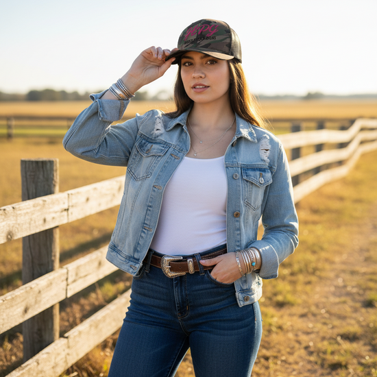 HPG PINK Camouflage trucker hat