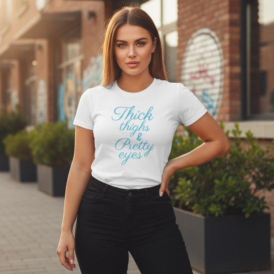 Thick Thighs & Pretty Eyes Short-Sleeve T-Shirt