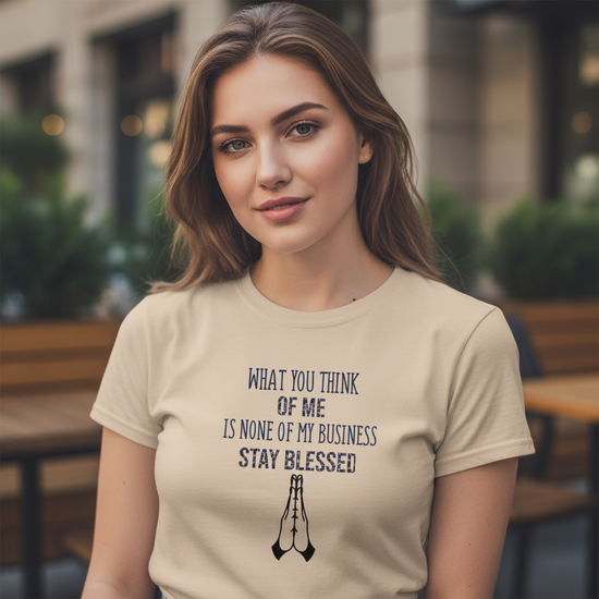 WHAT YOU THINK OF ME Unisex classic tee