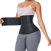 Psway Wear Presents Waist Trainer for Women Sauna Trimmer Belt Tummy Wrap Plus Size Black