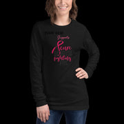 Psway Wear supports a cure worth fighting for unisex Long Sleeve Tee